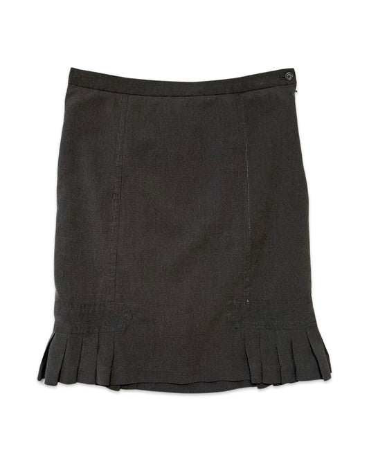 Grey Knee-Length Skirt