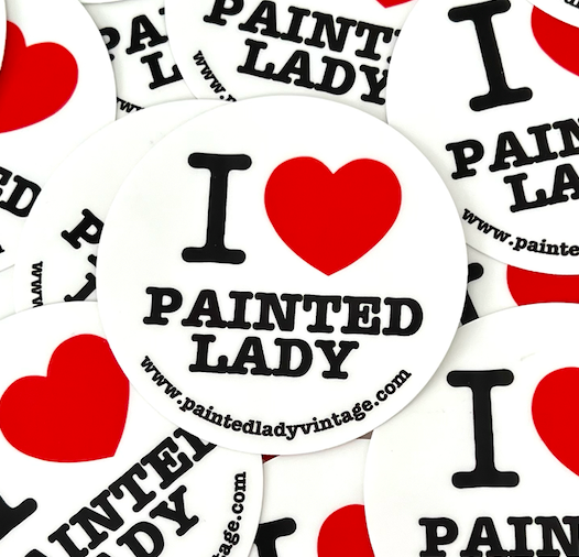 I ♡ Painted Lady Sticker