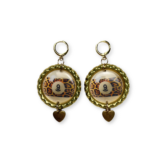 Leopard Dangle Earrings