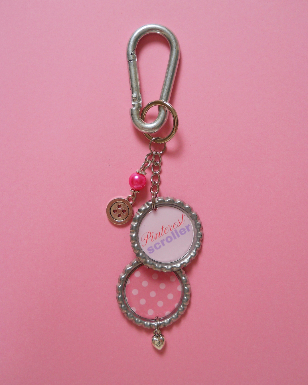 'Pinterest Scroller' Bag Charm