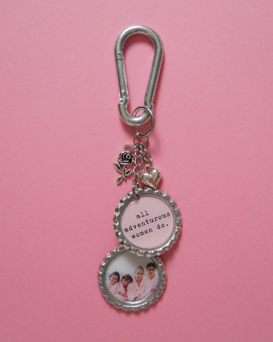 'All Adventurous Women Do.' Bag Charm