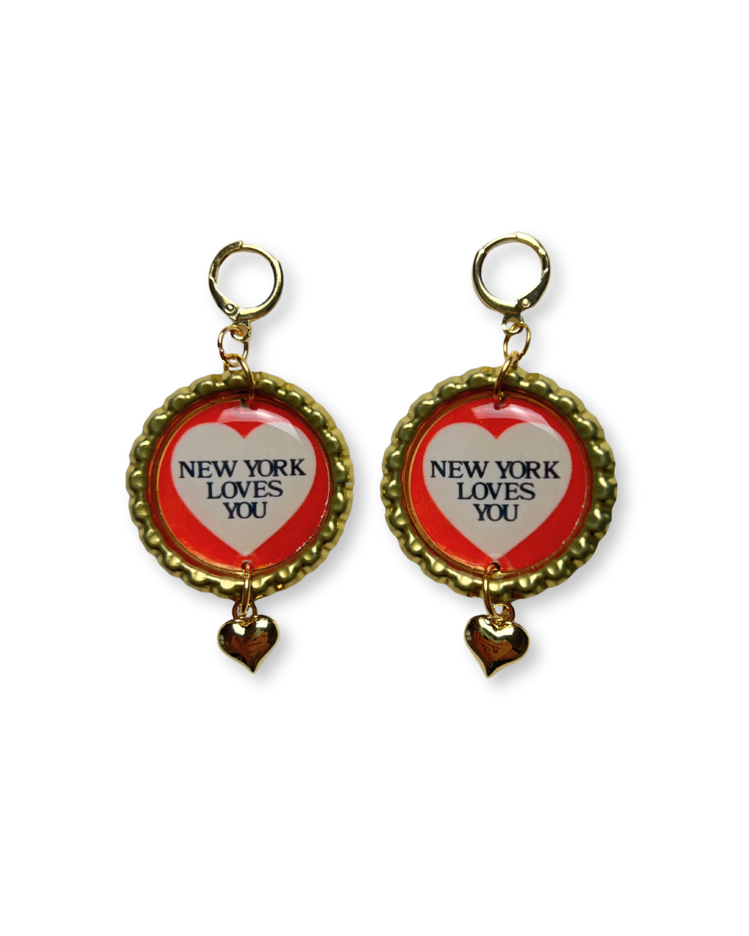 'New York Loves You' Dangle Earrings