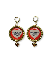 'New York Loves You' Dangle Earrings
