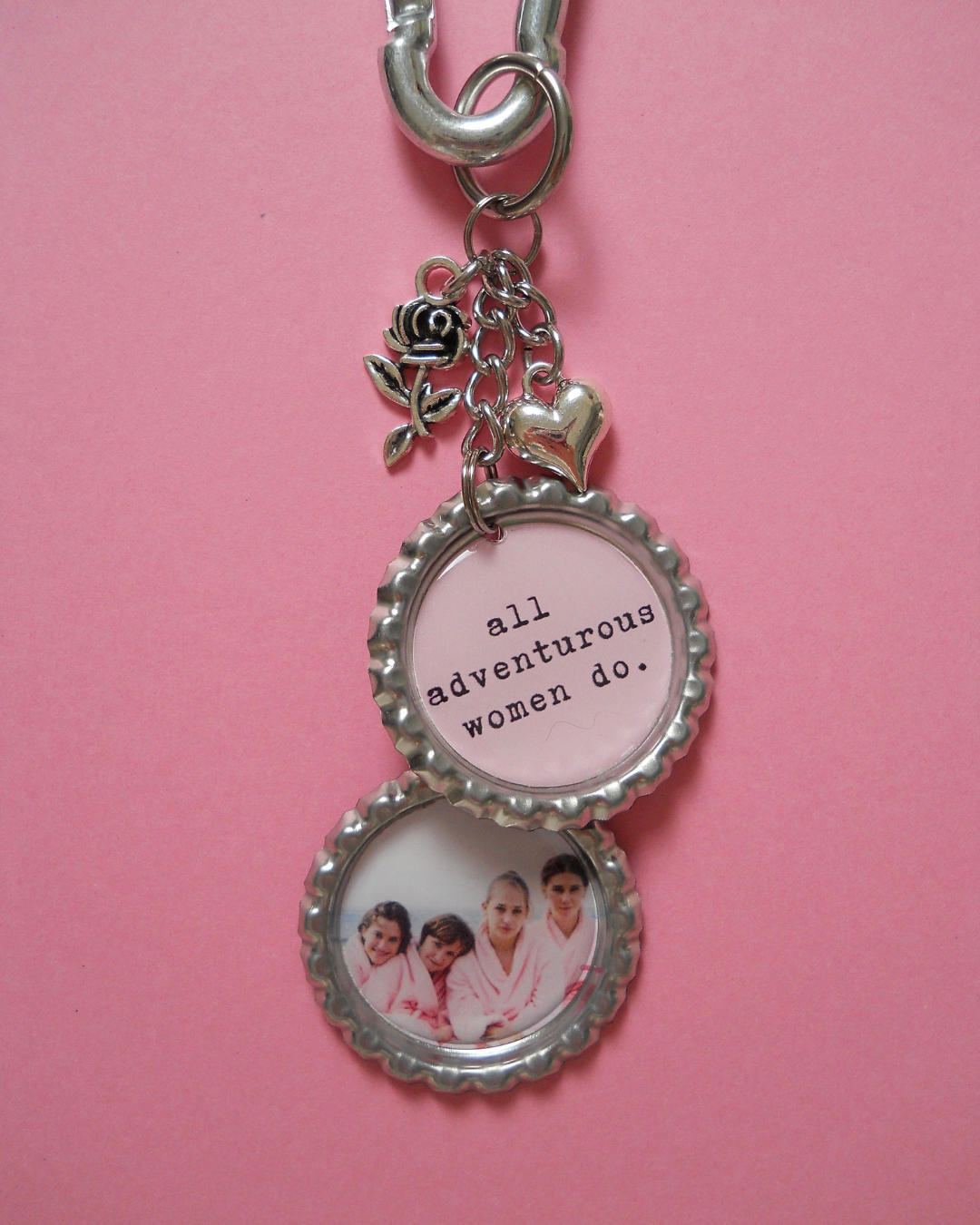 'All Adventurous Women Do.' Bag Charm