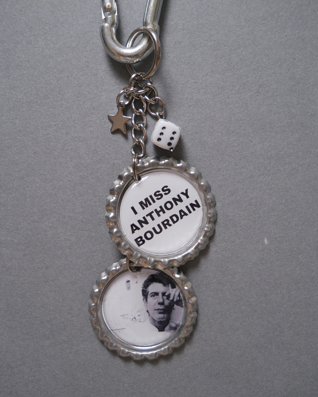 'I Miss Anthony Bourdain' Bag Charm