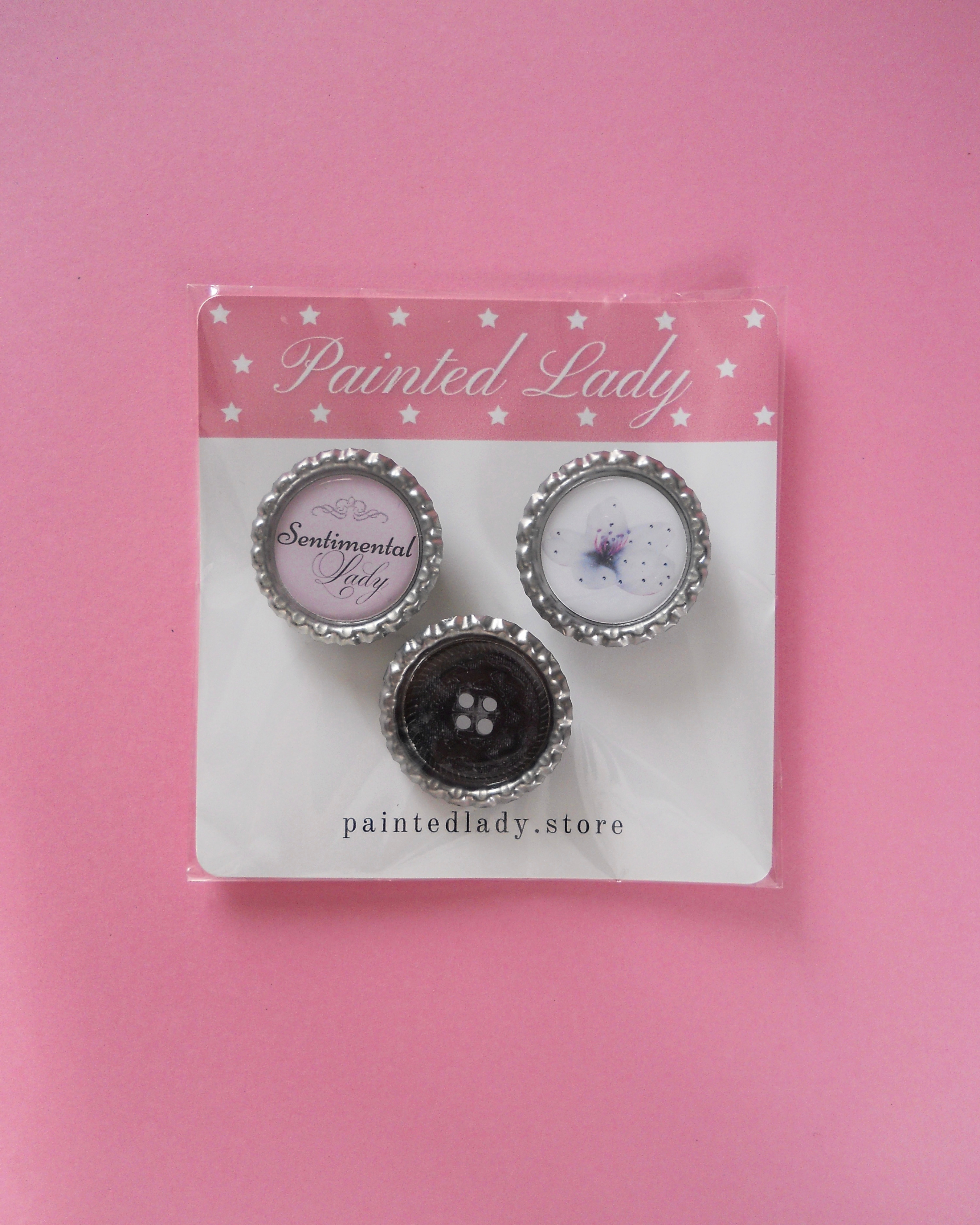 'Sentimental Lady' Pin Set