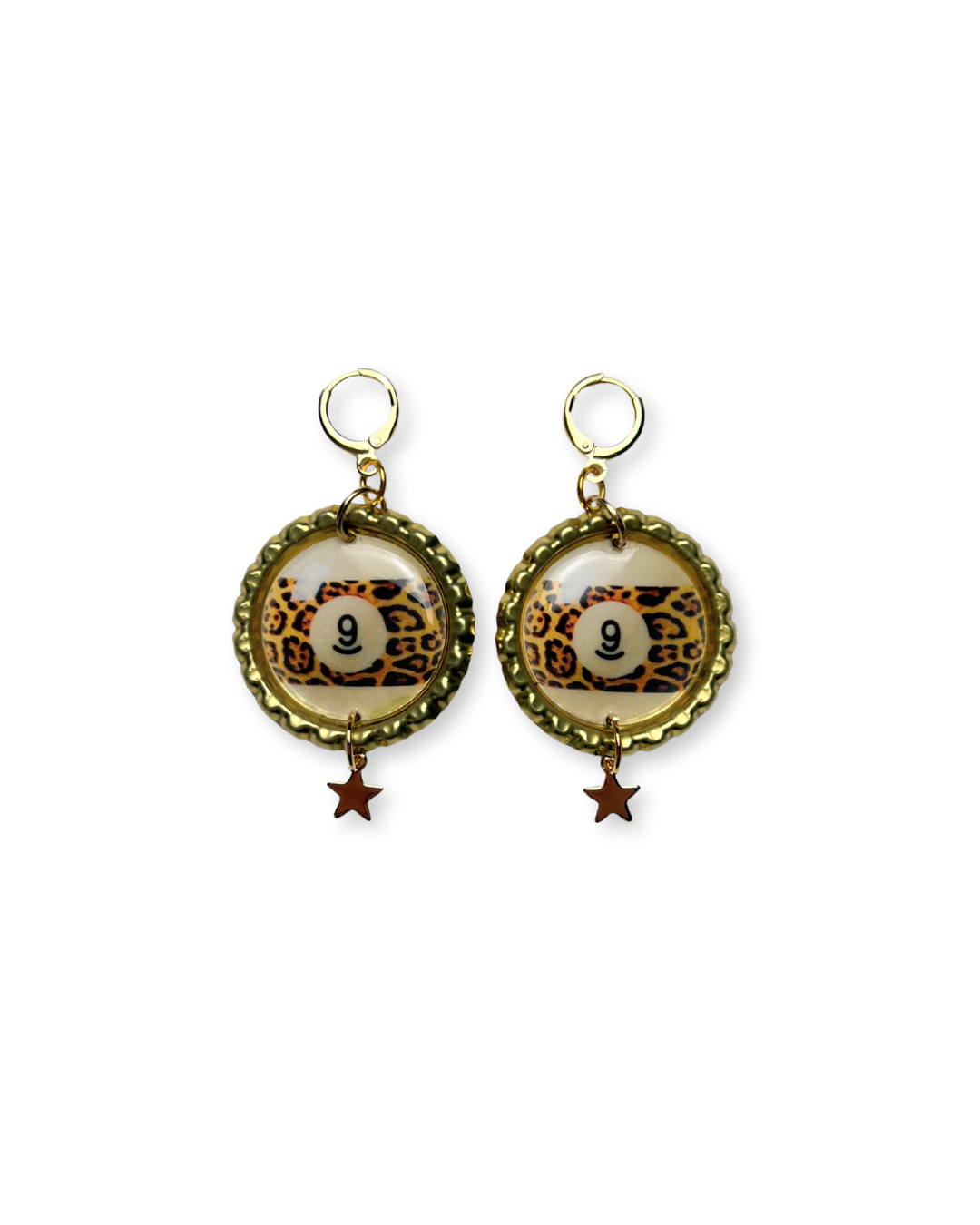 Leo '9' Ball Earrings