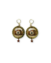 Leo '9' Ball Earrings