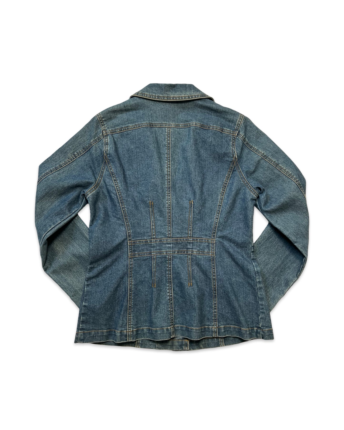 Tailored Denim Blazer Jacket