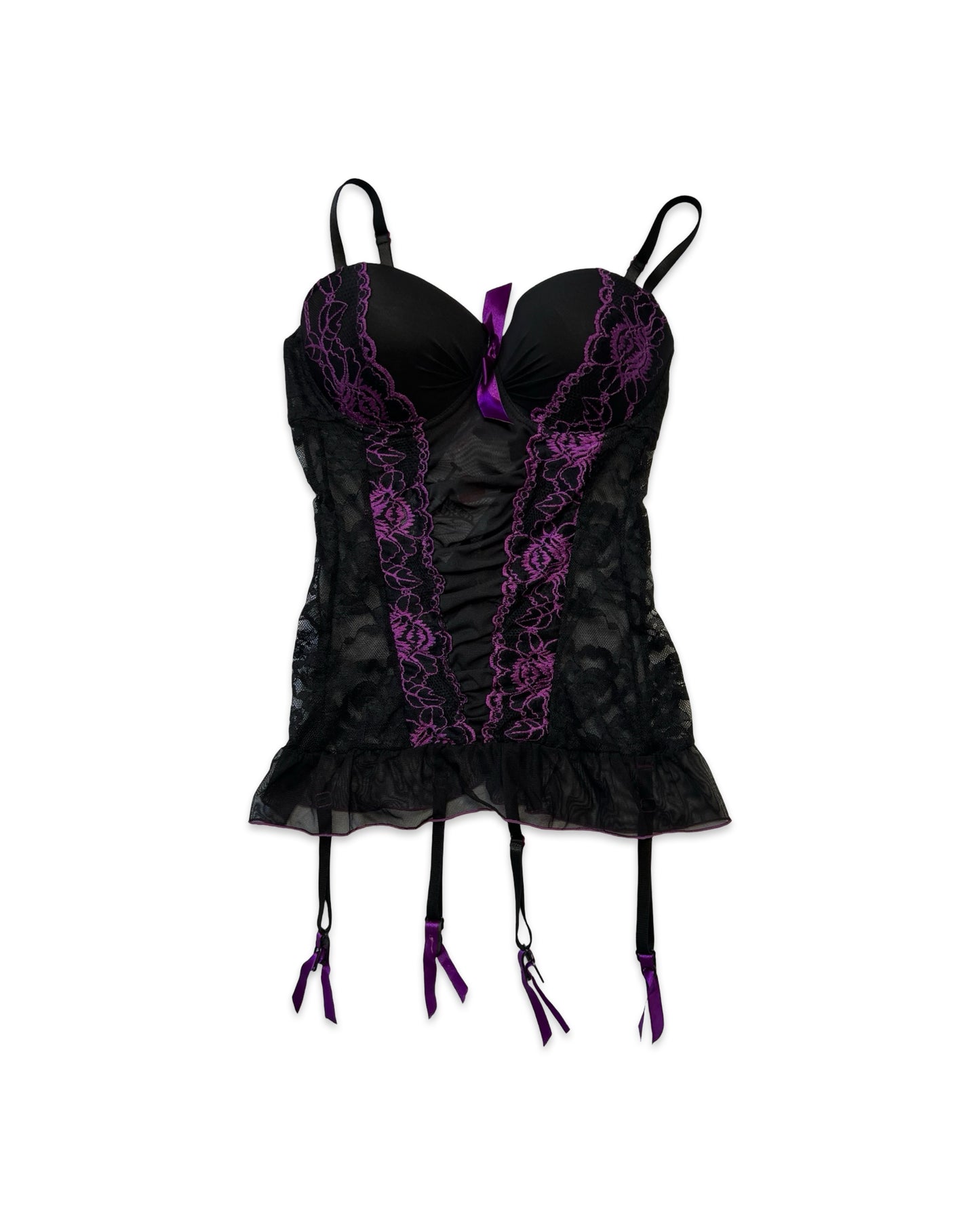 Black and Purple Corset