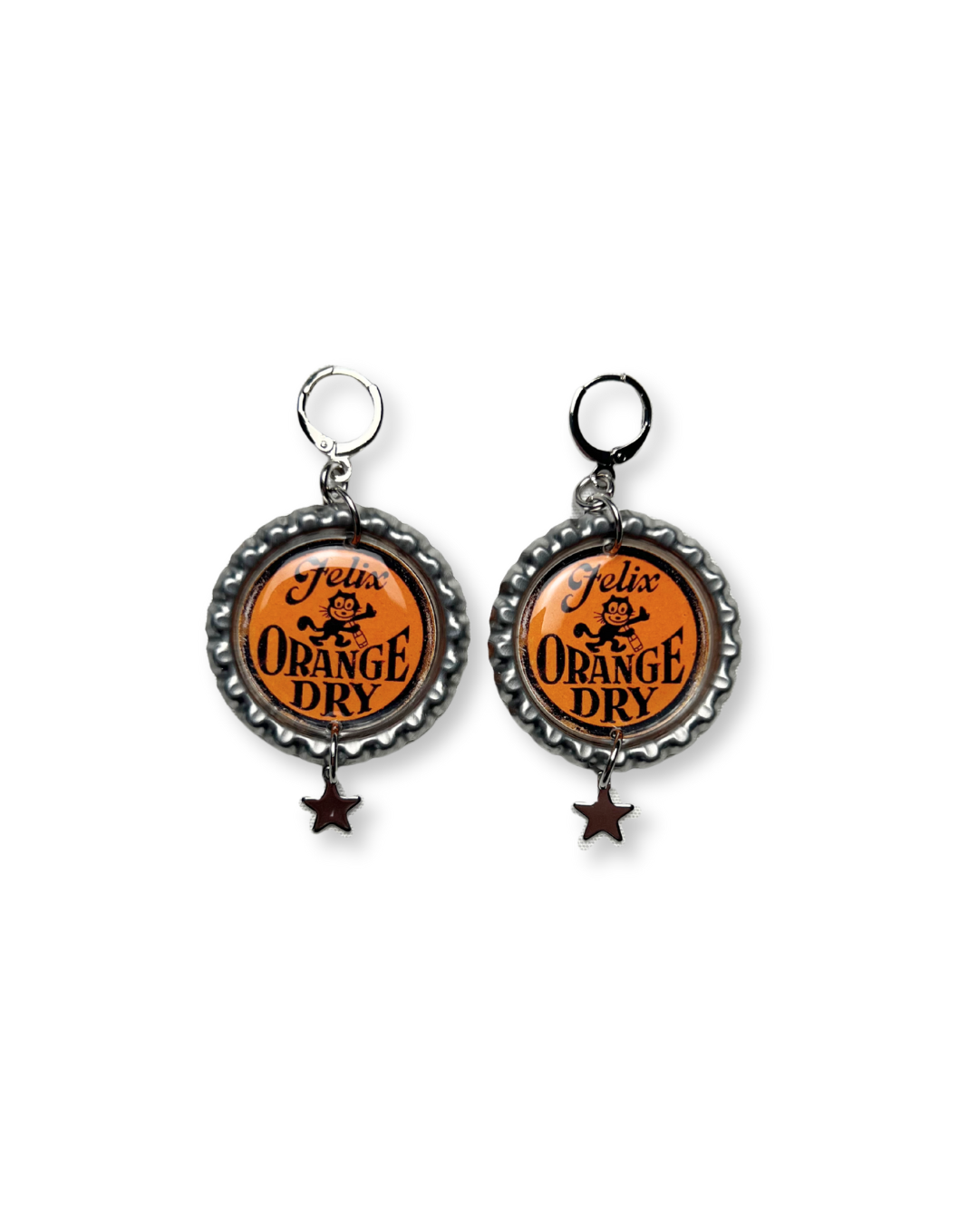 Felix Orange Dry Earrings