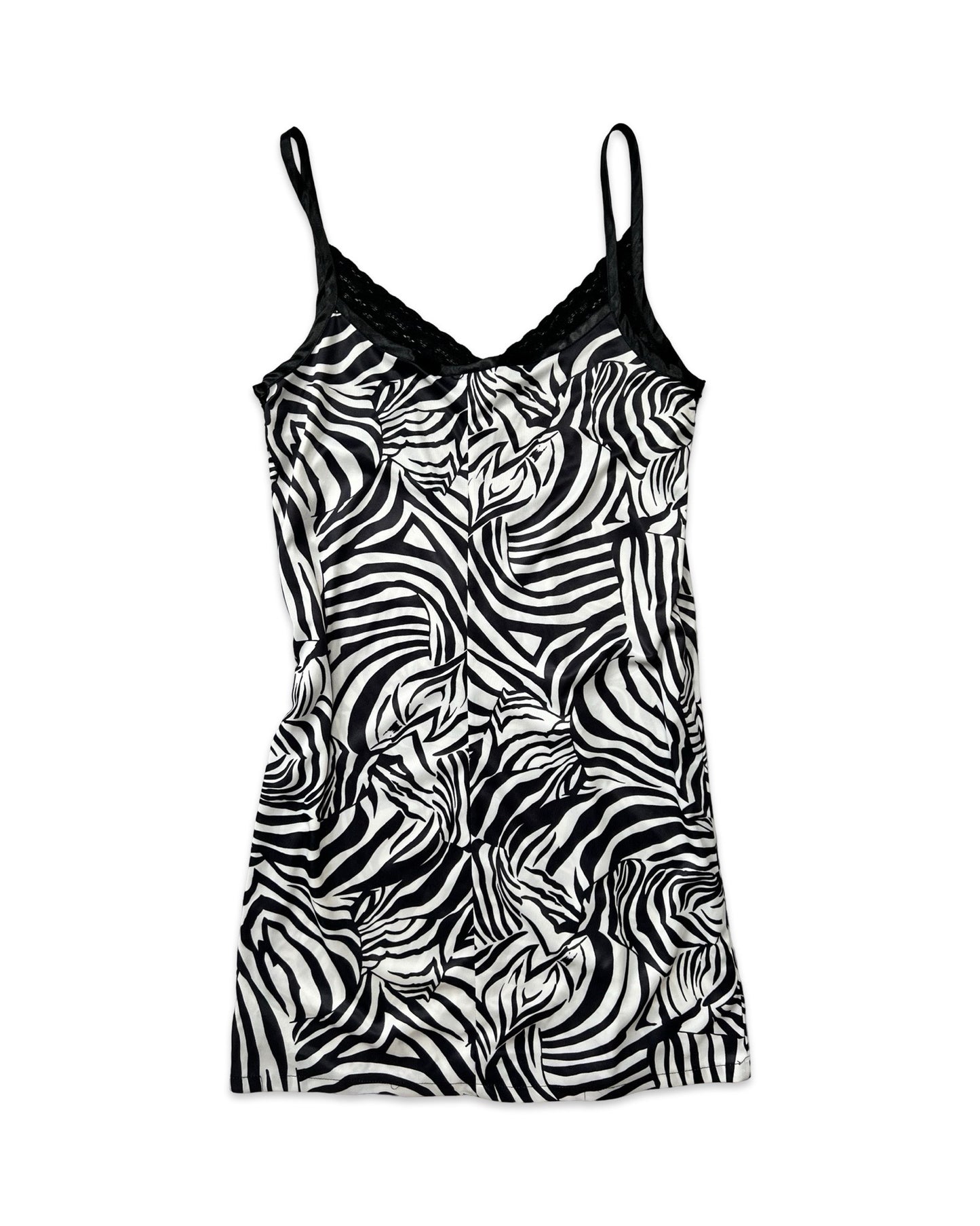 Zebra Print Slip Dress