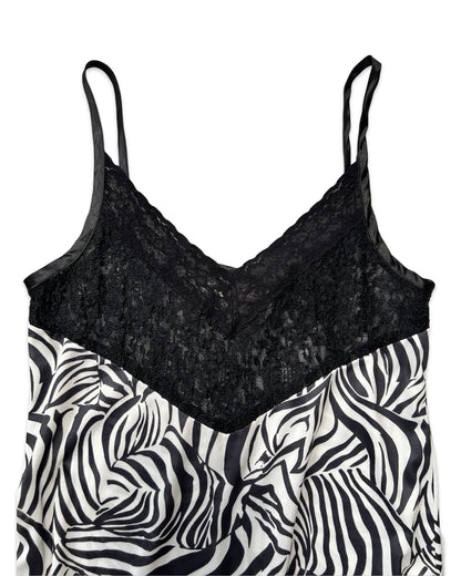 Zebra Print Slip Dress