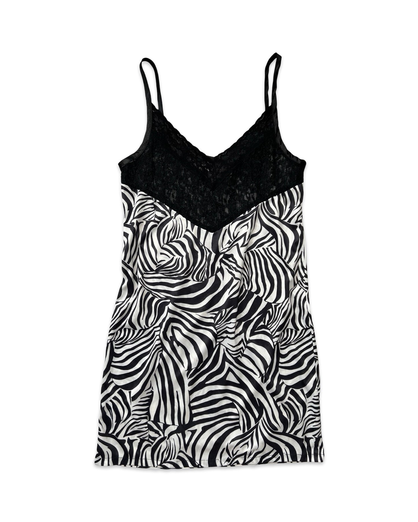 Zebra Print Slip Dress