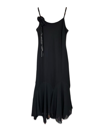 Black Rose Midi Dress