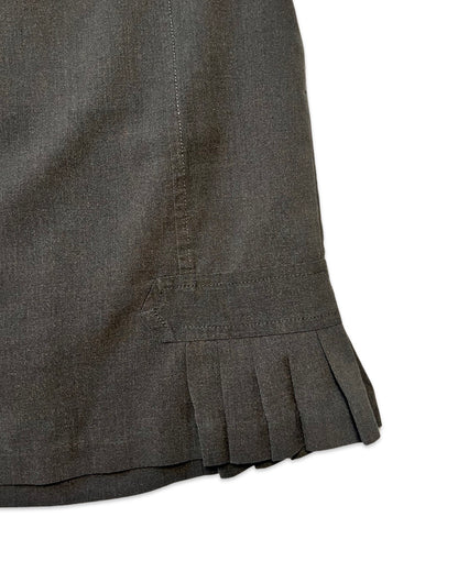 Grey Knee-Length Skirt