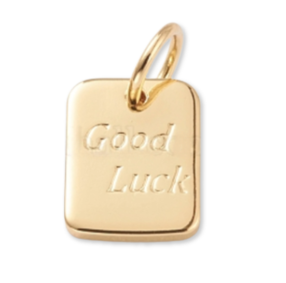 mini gold good luck charm