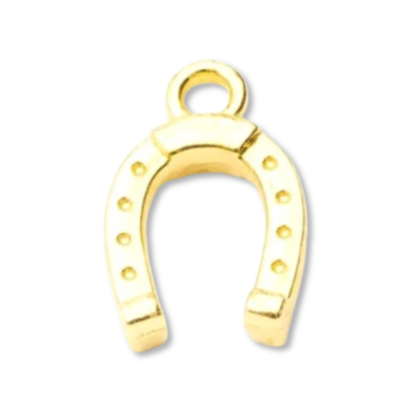 gold horseshoe charm