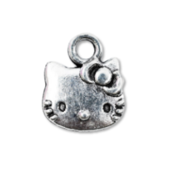 silver hello kitty charm