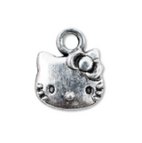 silver hello kitty charm
