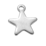 mini silver star charm